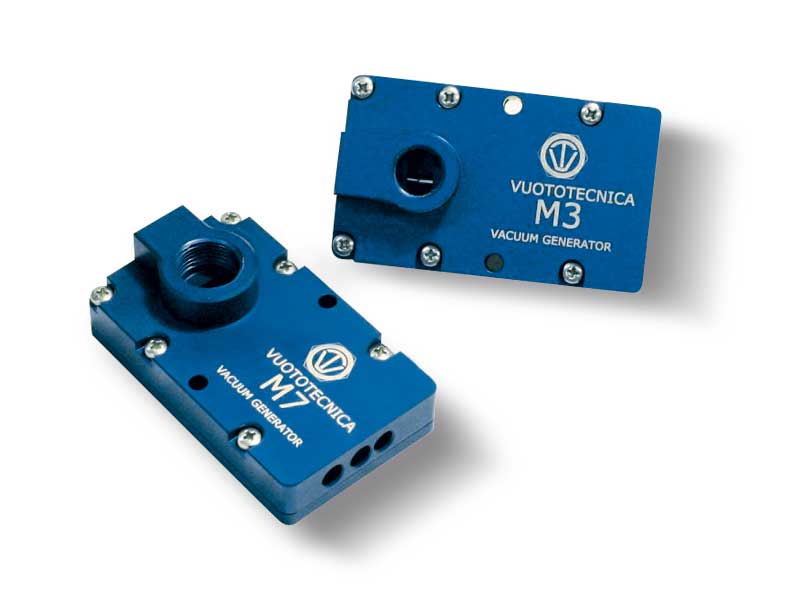 Mseries multistage vacuum generators efficient, light and safe, for